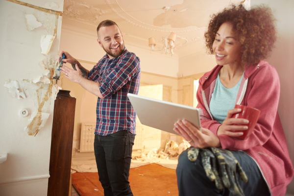 A couple renovates their home