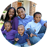 african american family with three small boys - equity home loans