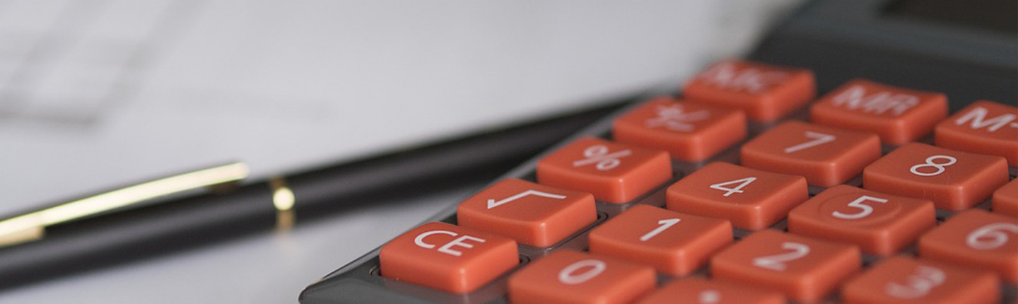 Calculator and pen