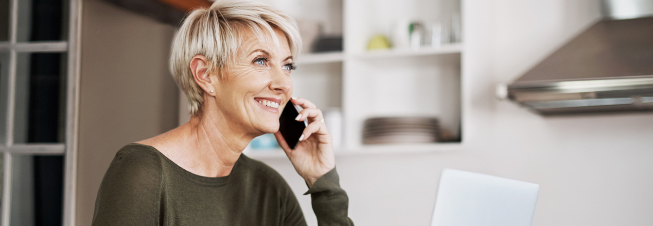 Woman on telephone