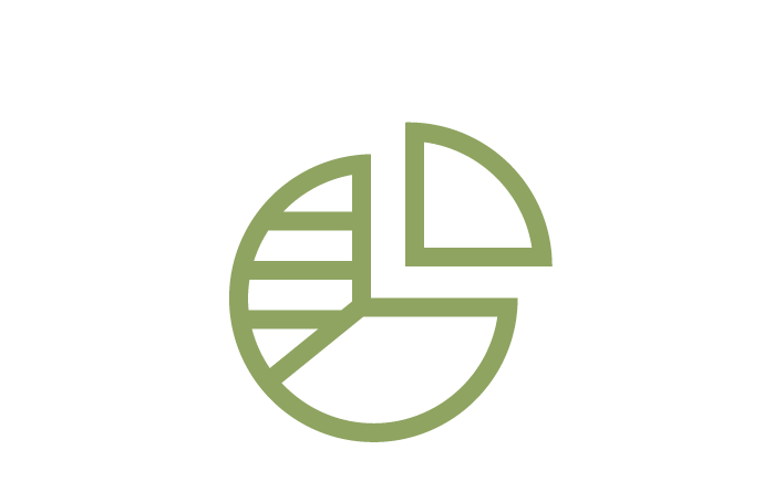 An icon of a pie chart