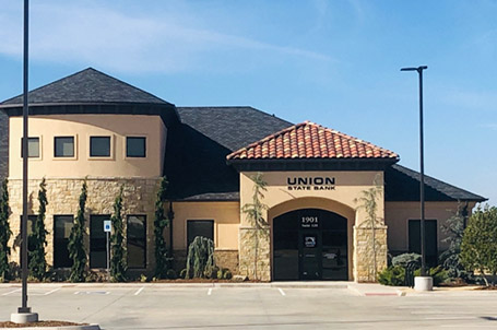 Commercial Building with Union State Bank over entryway