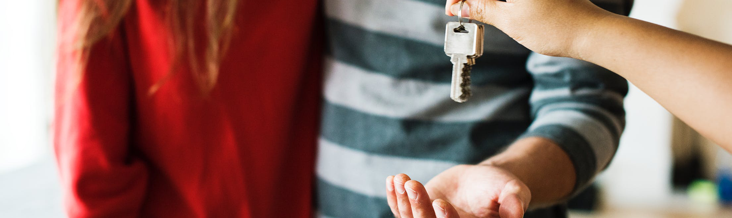 Homeowners Receiving Keys