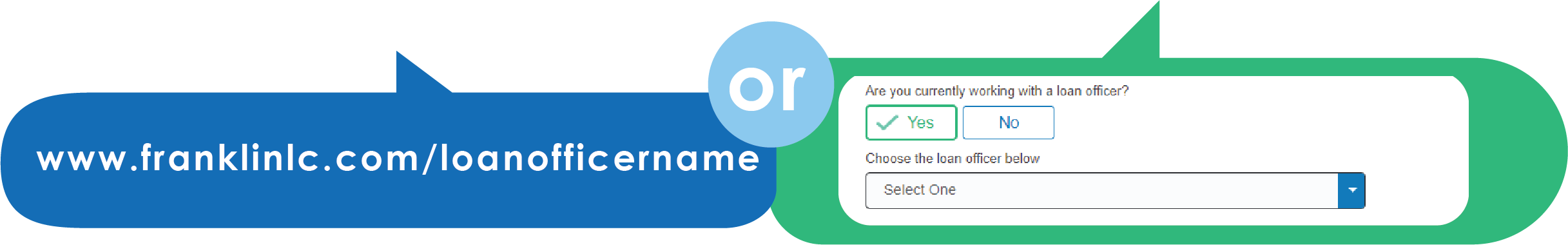 Go directly to your loan officer link or select from the menu