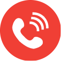 Circle Button with Phone