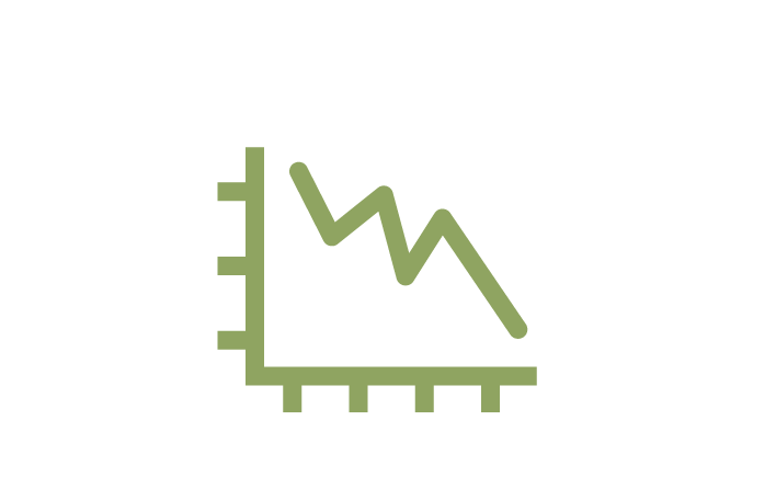 An icon of a line graph