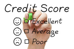 about credit scores - excellent credit score graphic