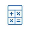 icon of calculator for the option to click "Refinance a Home"