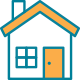 house icon for mortgage purchases