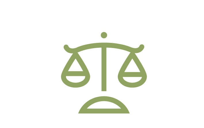 An icon of a balance scale