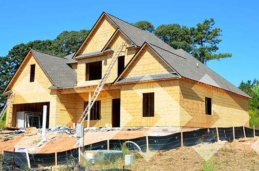 Construction Loan - Dream home under construction.