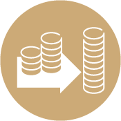 Debt Consolidation Icon - Coins